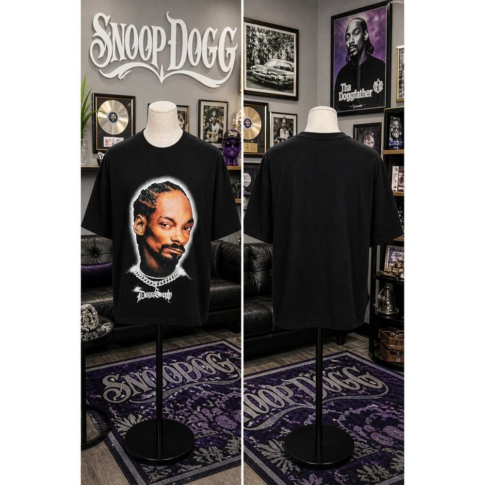 NWT Snoop Dogg Dogg Supply Graphic Tee XL Hip Hop Rap Shirt Black